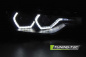 Mobile Preview: LED Angel Eyes Scheinwerfer für BMW 3er F30/F31 Lim./Touring 15-18 schwarz dynamisch